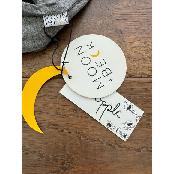 Moon + Beck Bamboo Bundle Short Sleeve Round Neck Romper Gray Size 3-6M NWT - Picture 7 of 9